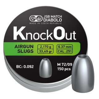 JSB knockout slugs | 6,37 .251 | 2170 33 | 150
